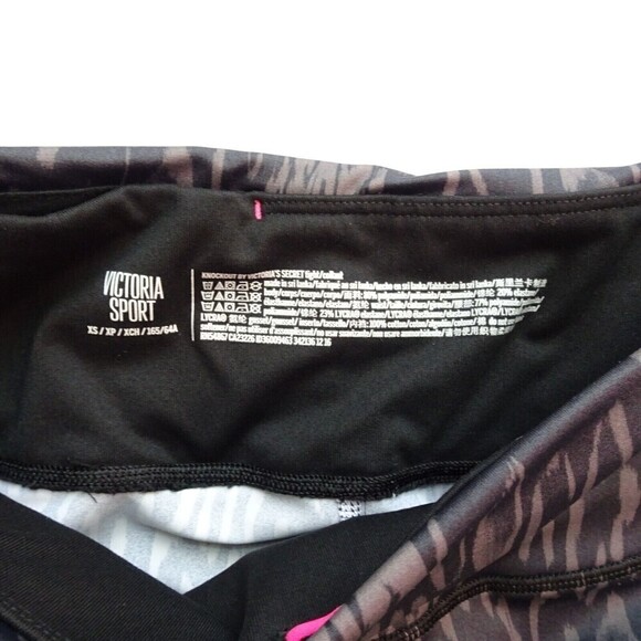 VICTORIA'S SECRET Knockout Leggings Stretch Active Yoga Work-Out Leopard Size XS - Picture 10 of 13